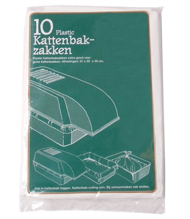Merkloos Plastic Kattenbakzak Voor Extra Grote Kattenbakken