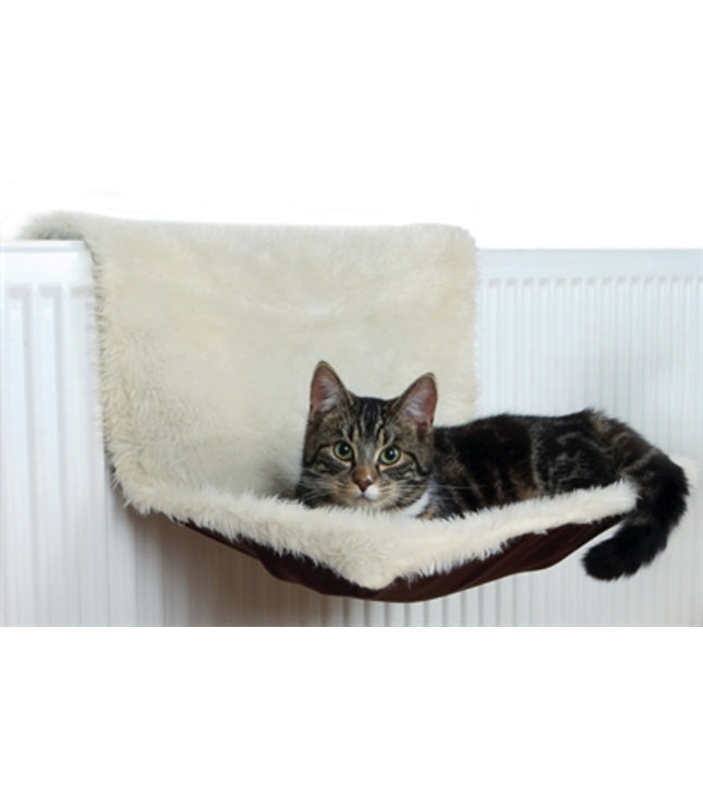 Trixie Radiatorhangmat Pluche / Velours Creme / Bruin