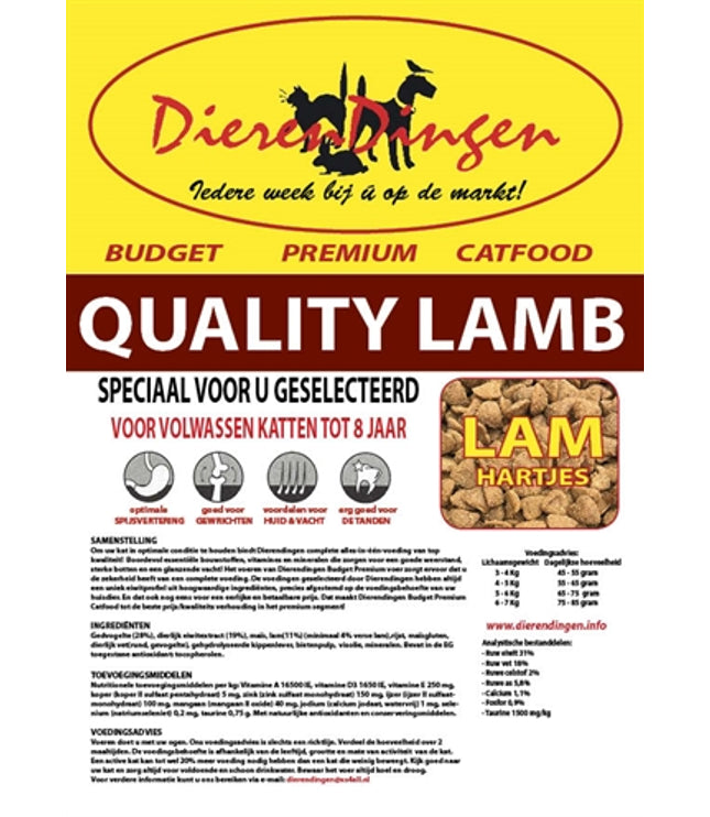 Budget Premium Catfood Quality Lamb