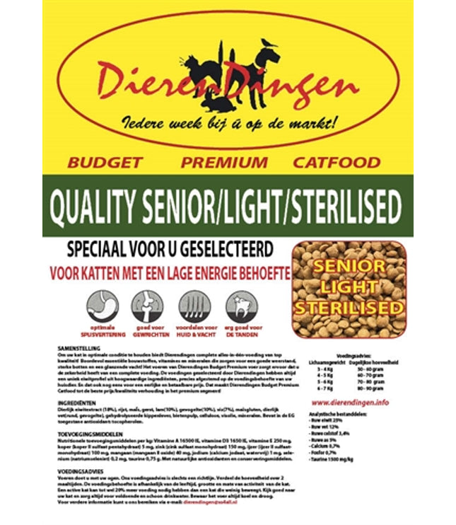 Budget Premium Catfood Quality Senior / Light / Sterilised