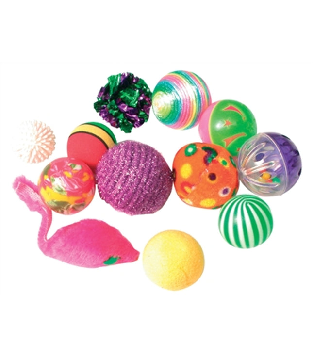 Zolux Kattenspeelgoed Fancy Gekleurde Ballen Assorti