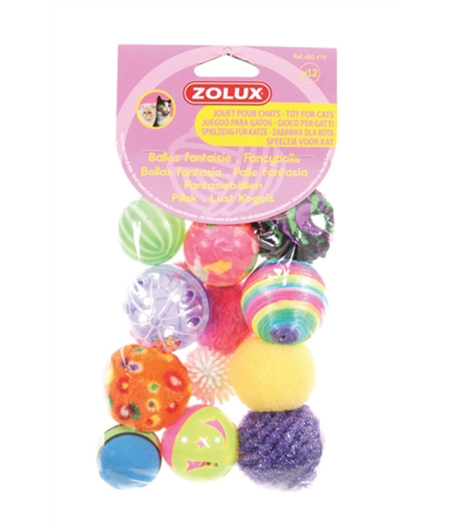 Zolux Kattenspeelgoed Fancy Gekleurde Ballen Assorti