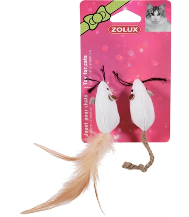 Zolux Canvas Muis Wit