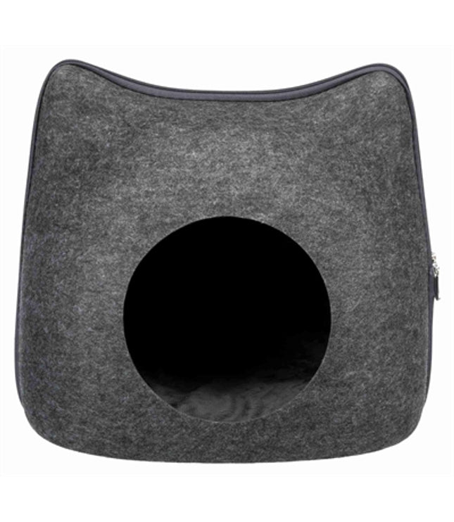 Trixie Relax Iglo Kat Vilt Grijs