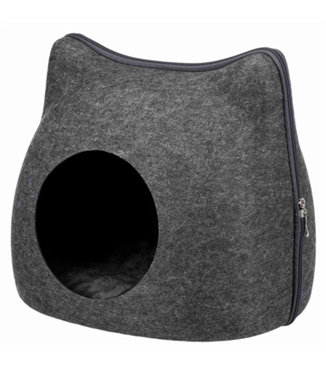 Trixie Relax Iglo Kat Vilt Grijs