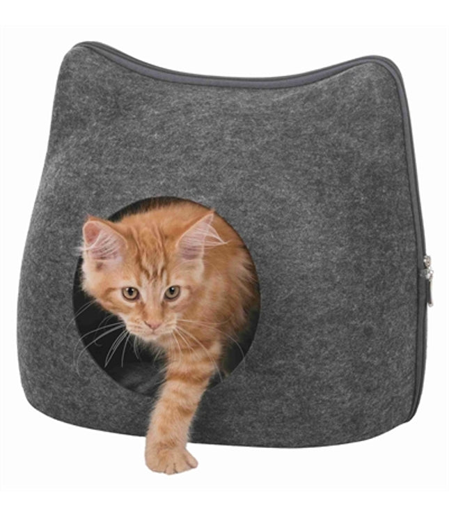 Trixie Relax Iglo Kat Vilt Grijs
