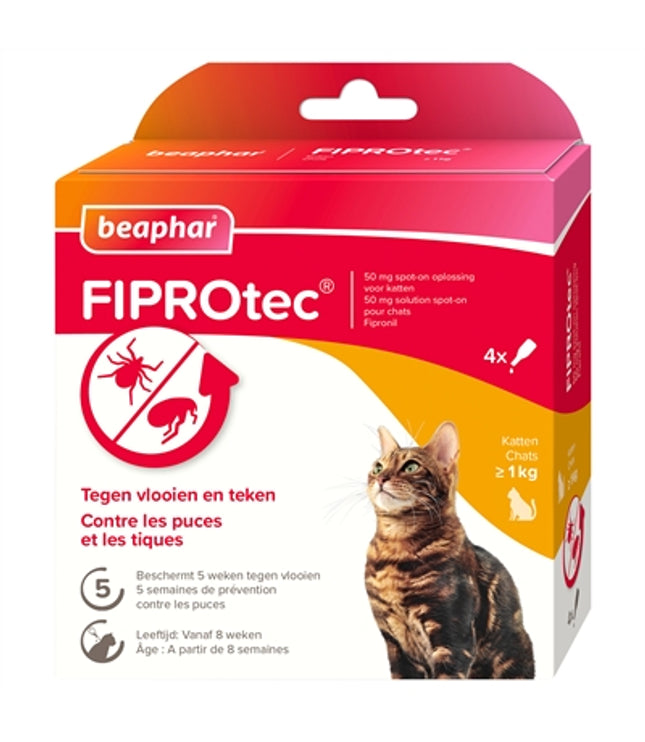 Beaphar Fiprotec Kat Tegen Vlooien & Teken