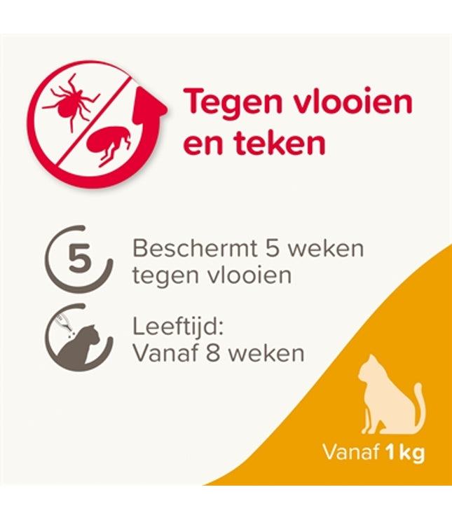 Beaphar Fiprotec Kat Tegen Vlooien & Teken