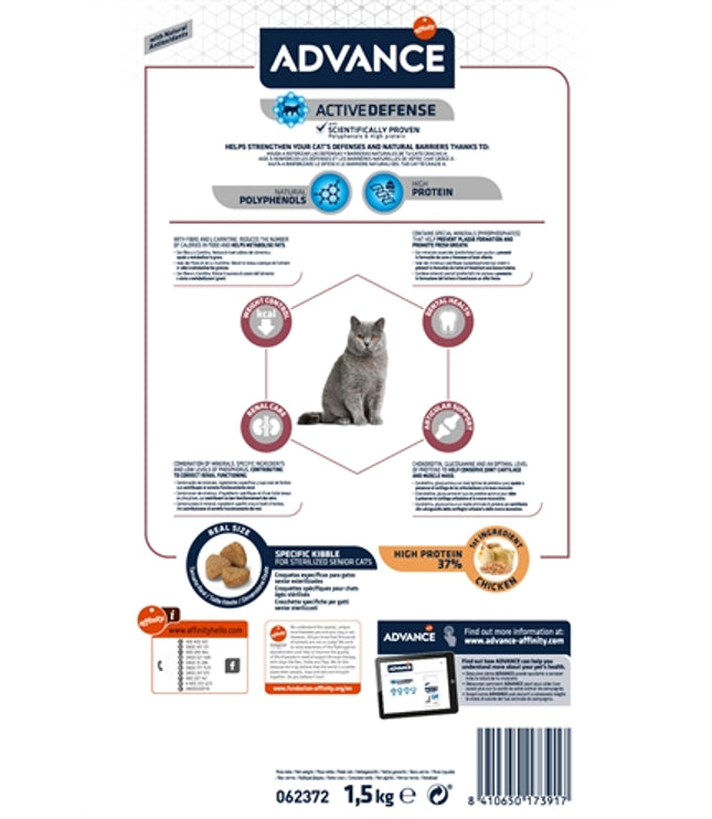 Advance Cat Sterilized Sensitive Senior 10+