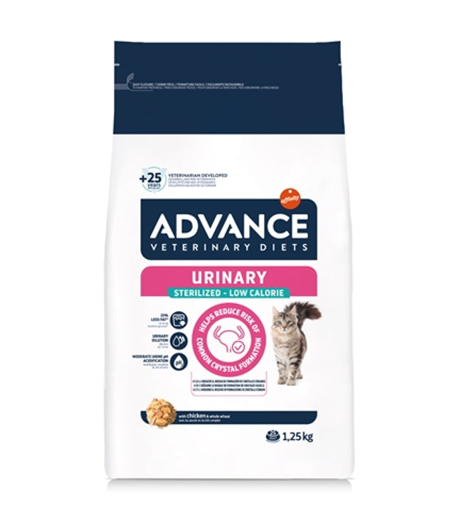 Advance Veterinary Diet Cat Urinary Sterilized Minder Calorieën
