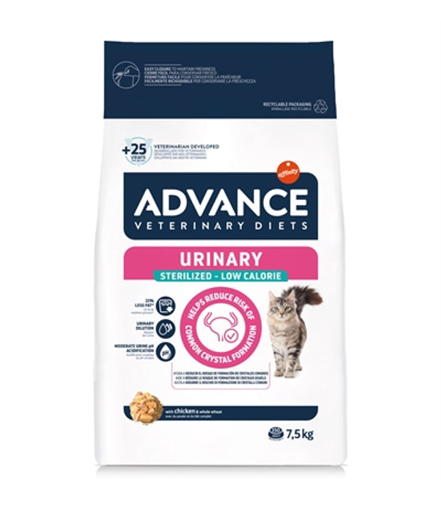 Advance Veterinary Diet Cat Urinary Sterilized Minder Calorieën