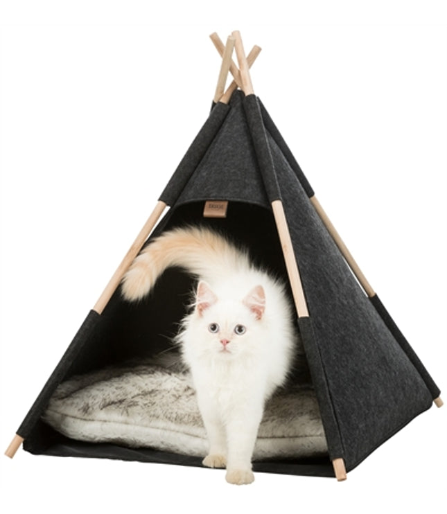 Trixie Kattenmand Tipi Vilt Antraciet