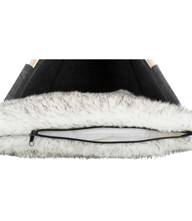 Trixie Kattenmand Tipi Vilt Antraciet