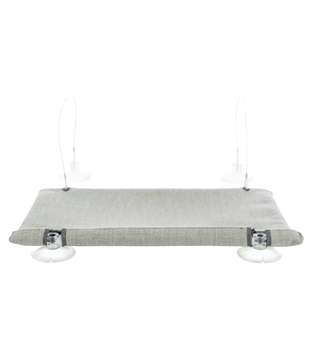 Trixie Kattenmand Hangmat Raam Velours Grijs