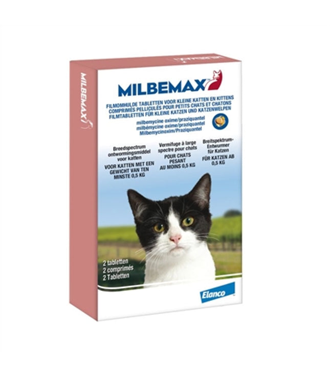 Milbemax Tablet Ontworming Kleine Kat / Kitten 2Tbl
