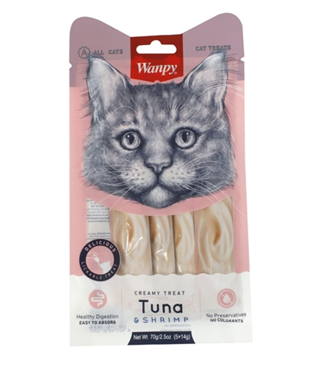 Wanpy Creamy Lickable Treats Tuna / Shrimp