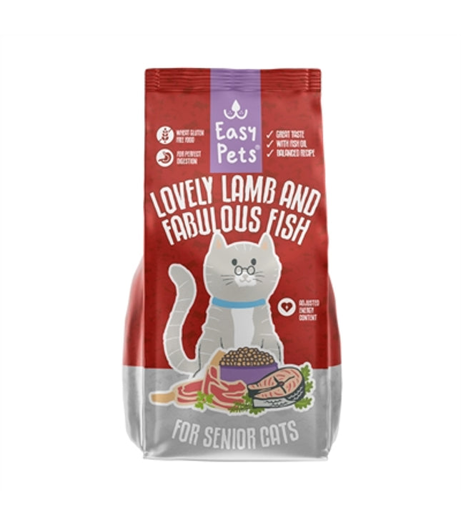 Easypets Lovely Lamb & Fabulous Fish Senior Kattenvoer