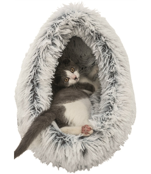 Trixie Kattenmand Iglo Harvey Grijs / Wit-Zwart