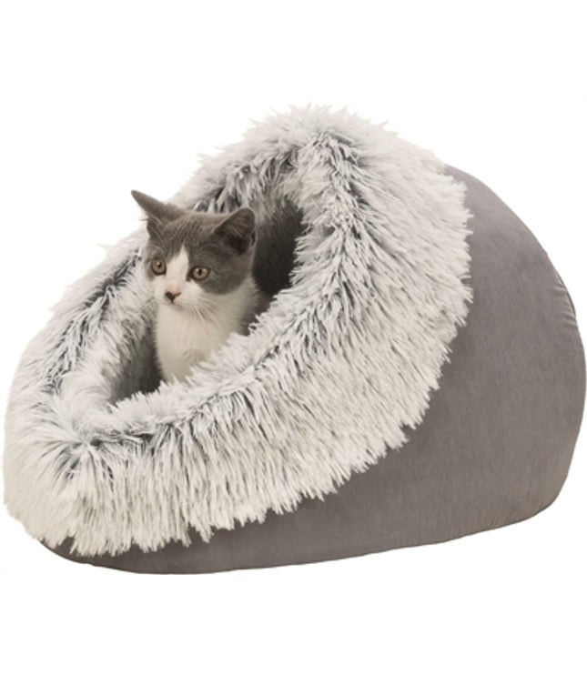 Trixie Kattenmand Iglo Harvey Grijs / Wit-Zwart