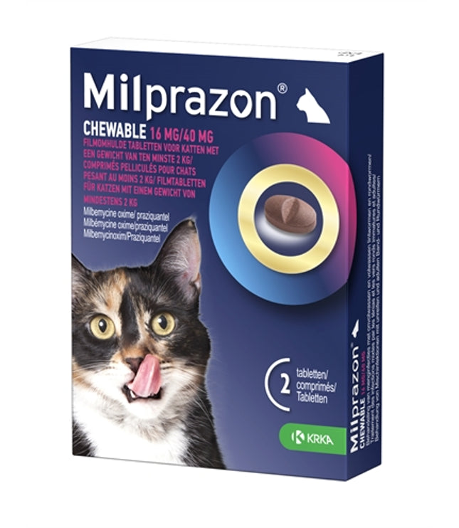 Krka Milprazon Kauwtabletten Ontwormingstabletten Kat