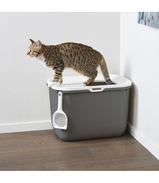 Savic Kattenbak Hop In Antraciet / Wit
