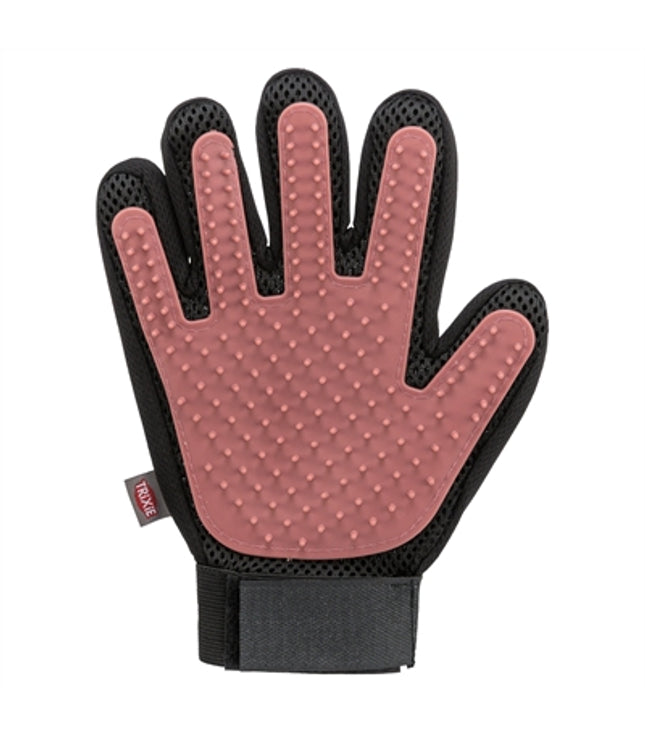 Trixie Vachtverzorgingshandschoen Mesh-Materiaal / Tpr Roze / Zwart