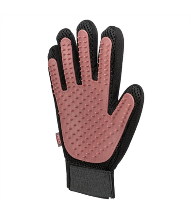 Trixie Vachtverzorgingshandschoen Mesh-Materiaal / Tpr Roze / Zwart