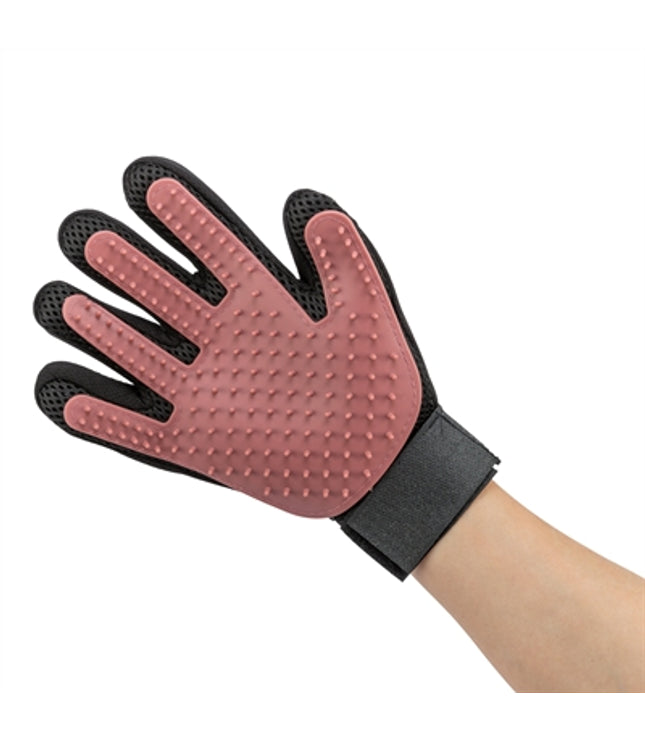 Trixie Vachtverzorgingshandschoen Mesh-Materiaal / Tpr Roze / Zwart