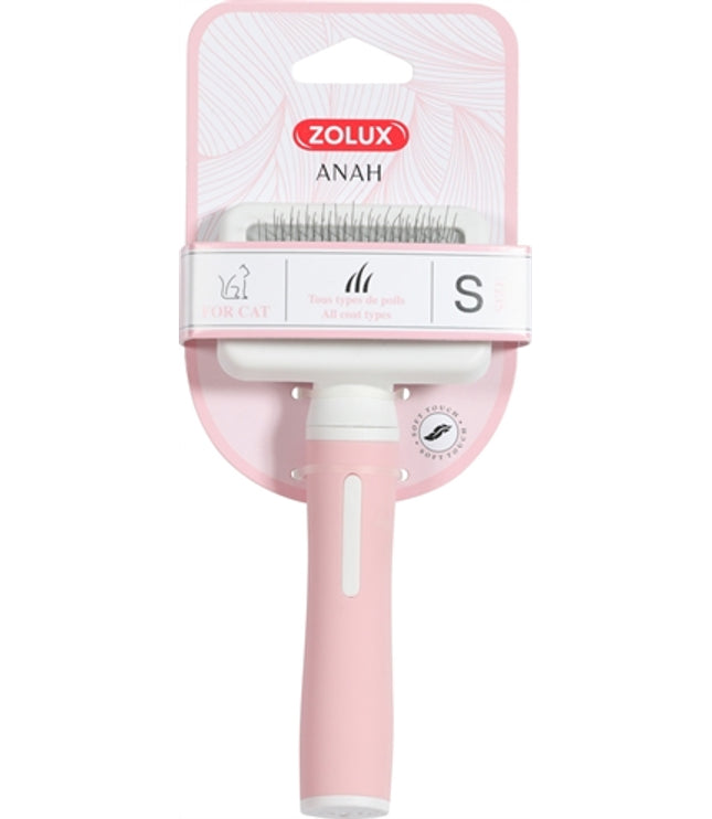Zolux Anah Slickerborstel Roze / Wit