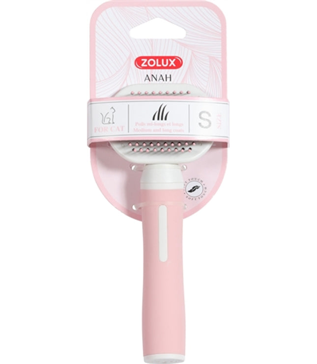 Zolux Anah Slickerborstel Soft Roze / Wit