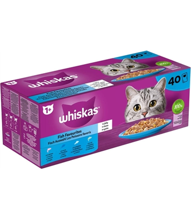 Whiskas Multipack Pouch Adult Vis Selectie In Gelei