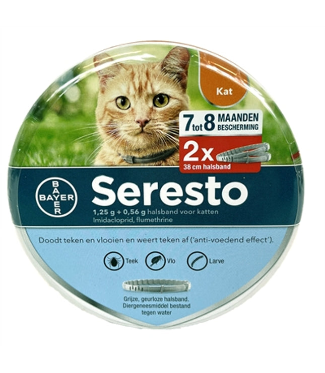 Bayer Seresto Teken- En Vlooienband Kat