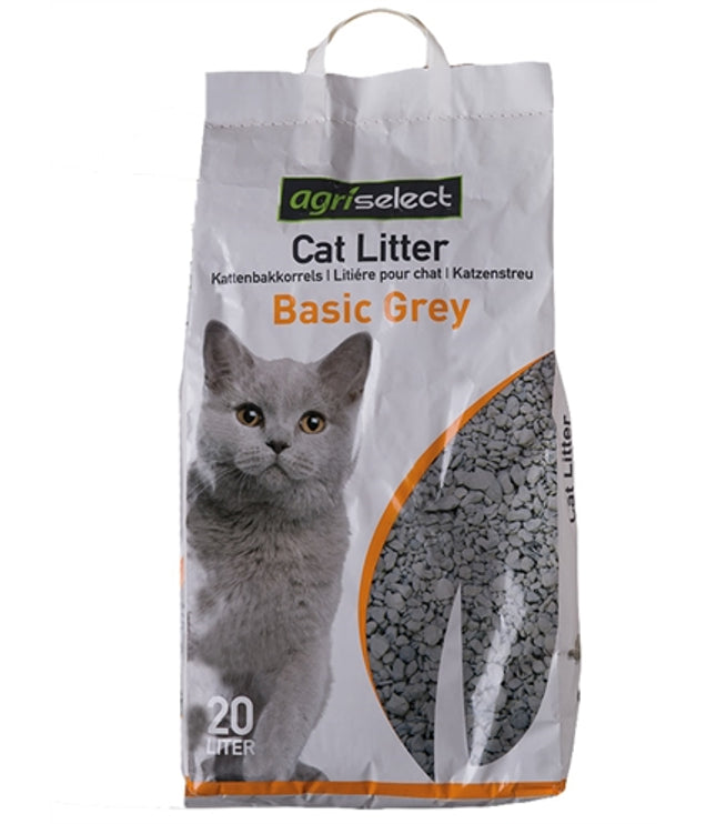 Agriselect Basic Grey Kattenbakvulling