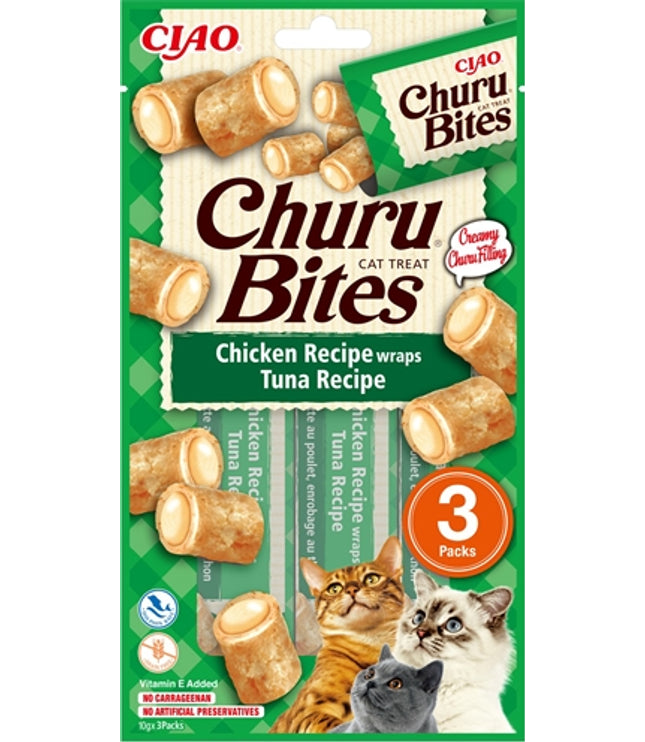 Inaba Churu Bites Cat Chicken Recipe Wraps Tuna Recipe
