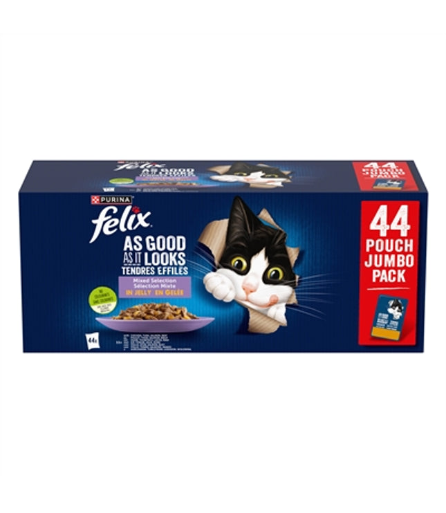 Felix Pouch Elke Dag Feest In Gelei Mix Box Tonijn / Zalm / Rund / Kip