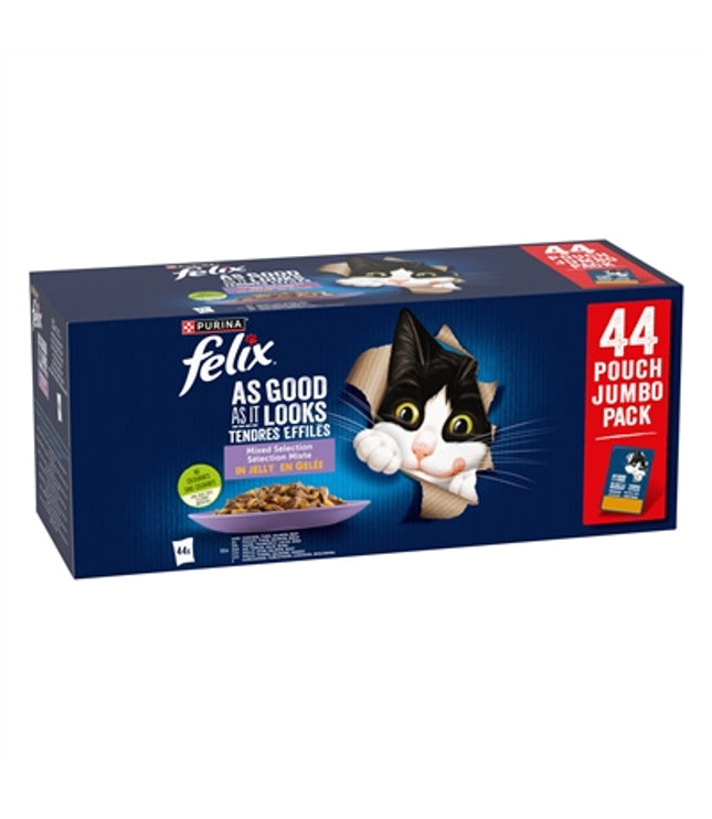 Felix Pouch Elke Dag Feest In Gelei Mix Box Tonijn / Zalm / Rund / Kip