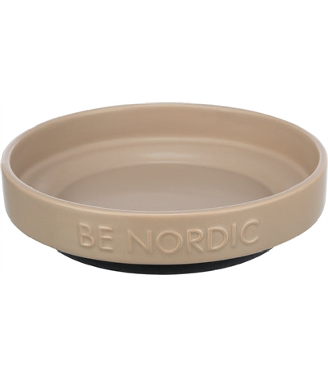 Trixie Be Nordic Voerbak Kat Keramiek / Rubber Taupe