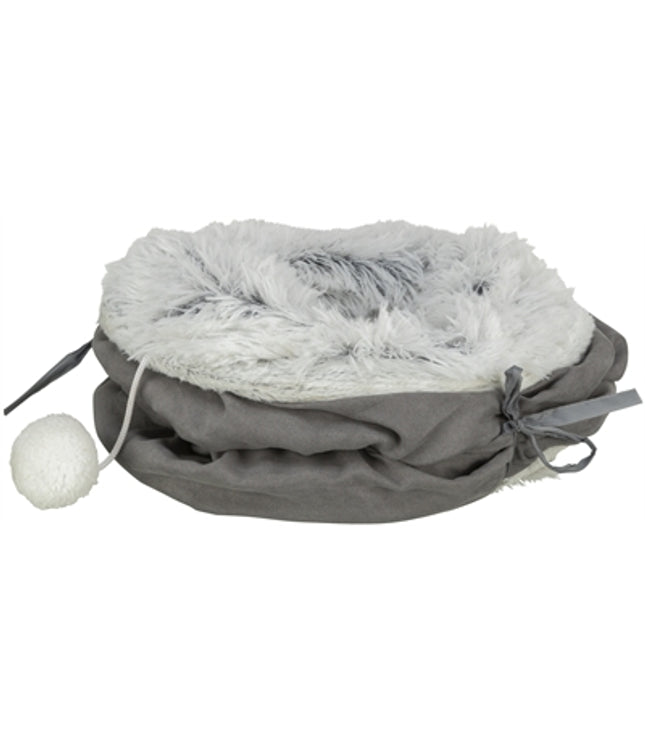 Trixie Katten Speeltunnel Harvey Velours / Pluche Grijs