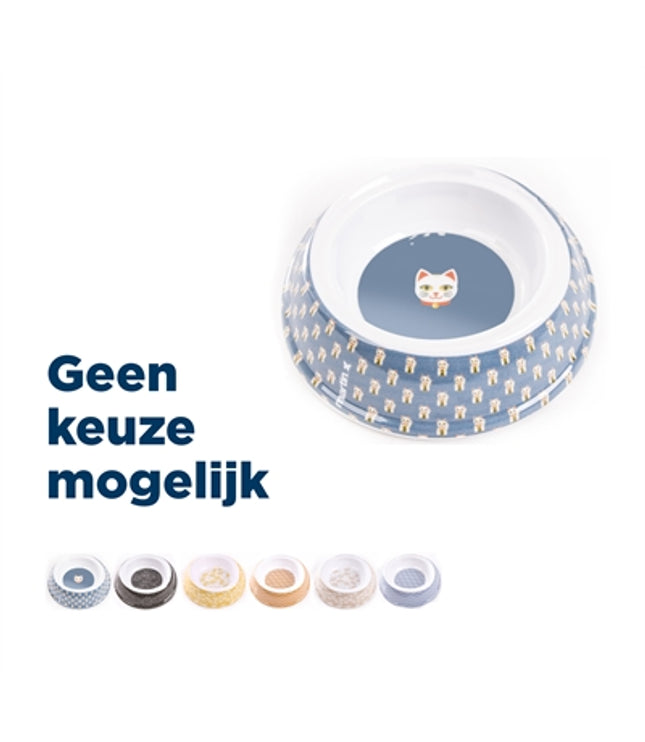 Martin Voerbak / Drinkbak Kat Melamine Japan Assorti