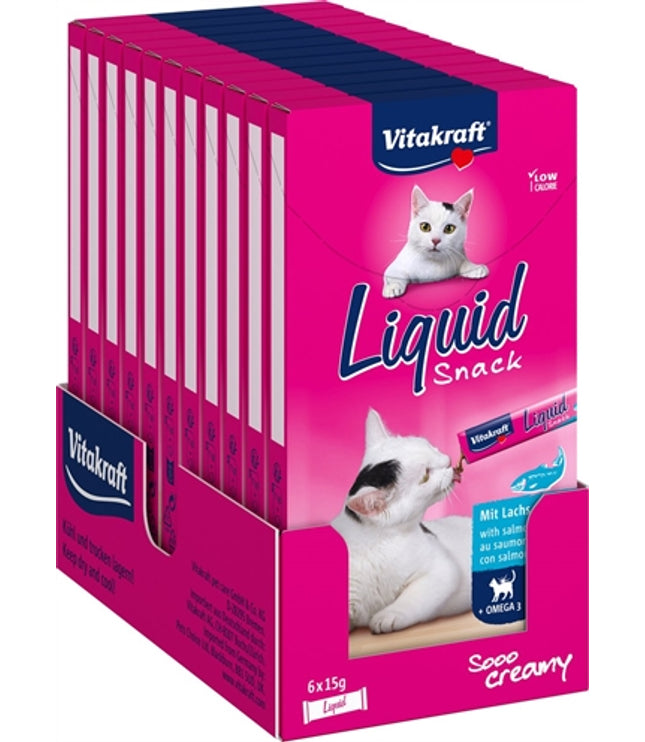 Vitakraft Cat Liquid Snack Zalm & Omega