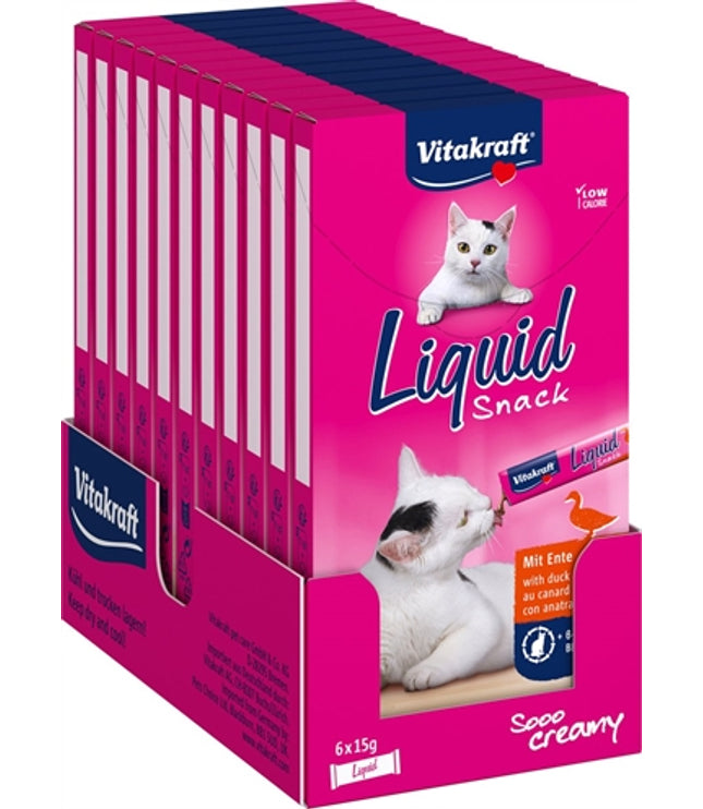 Vitakraft Cat Liquid Snack Eend & B-Glucaan