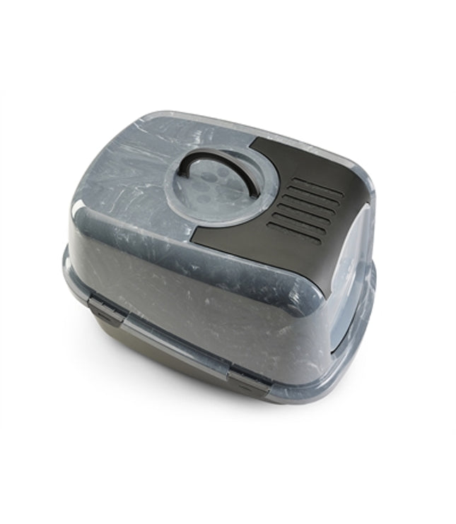 Savic Kattenbak Nestor Jumbo Marble Grijs / Zwart