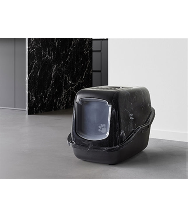 Savic Kattenbak Nestor Marble Zwart / Wit