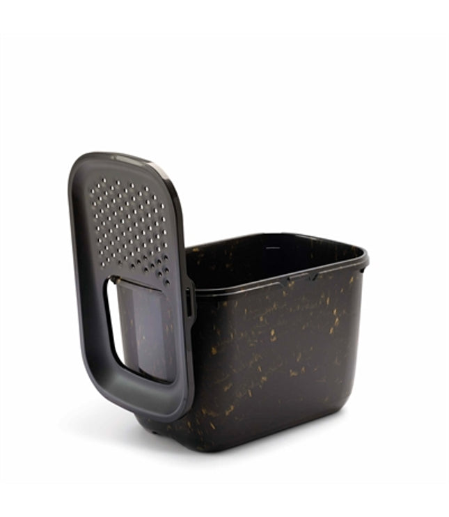 Savic Kattenbak Hop In Marble Zwart / Goud