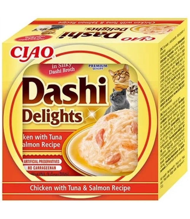 Inaba Dashi Delights Chicken With Tuna & Salmon Recipe