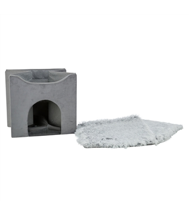Trixie Kattenhuis Harvey Grijs-Wit / Zwart