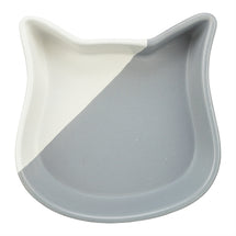 Trixie Voerbak Kat Kattenkop Keramiek Grijs / Wit