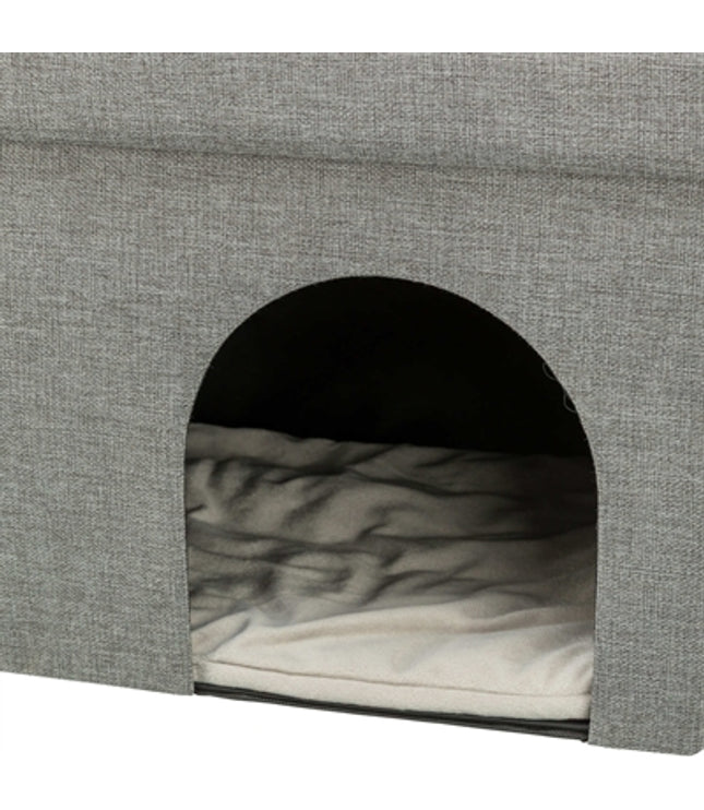 Trixie Kattenmand / Kattenhuis Kimy Soft 2 Verdiepingen Lichtgrijs