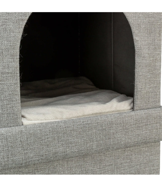 Trixie Kattenmand / Kattenhuis Kimy Soft 2 Verdiepingen Lichtgrijs