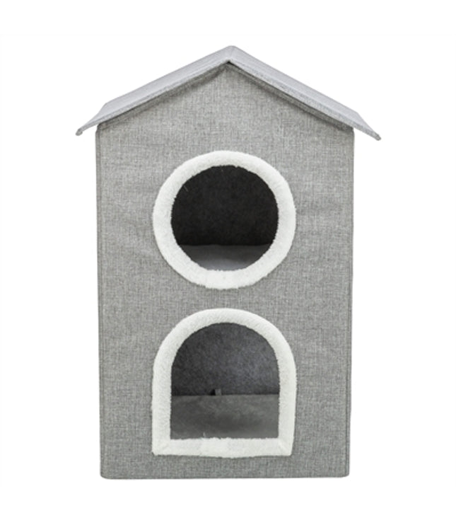Trixie Kattenmand / Kattenhuis Nora Soft 2 Verdriepingen Lichtgrijs